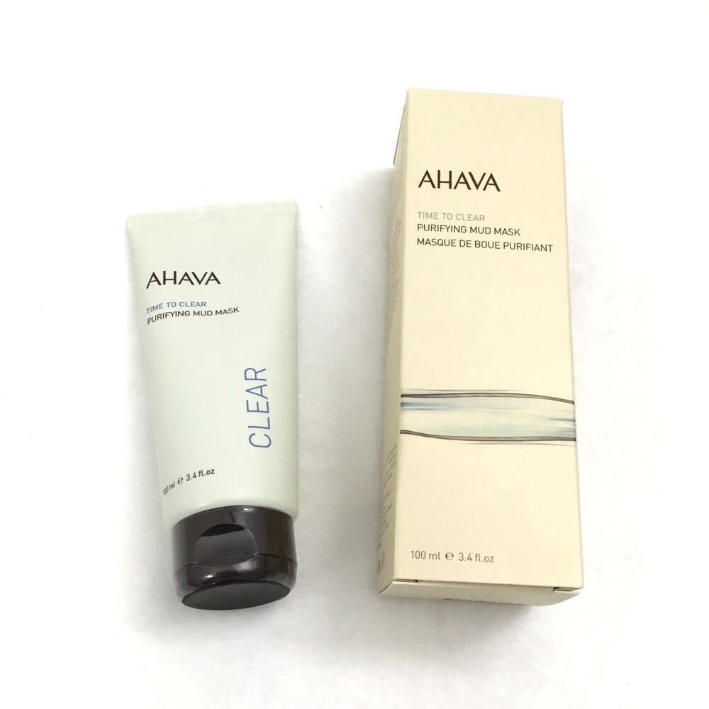 Ahava Time to Clear Purifying Mud Mask - 3.4 oz. - Sealed in Box